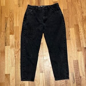 Bershka Mom Jeans Charcoal Acid Wash Size US 8 EUR 40